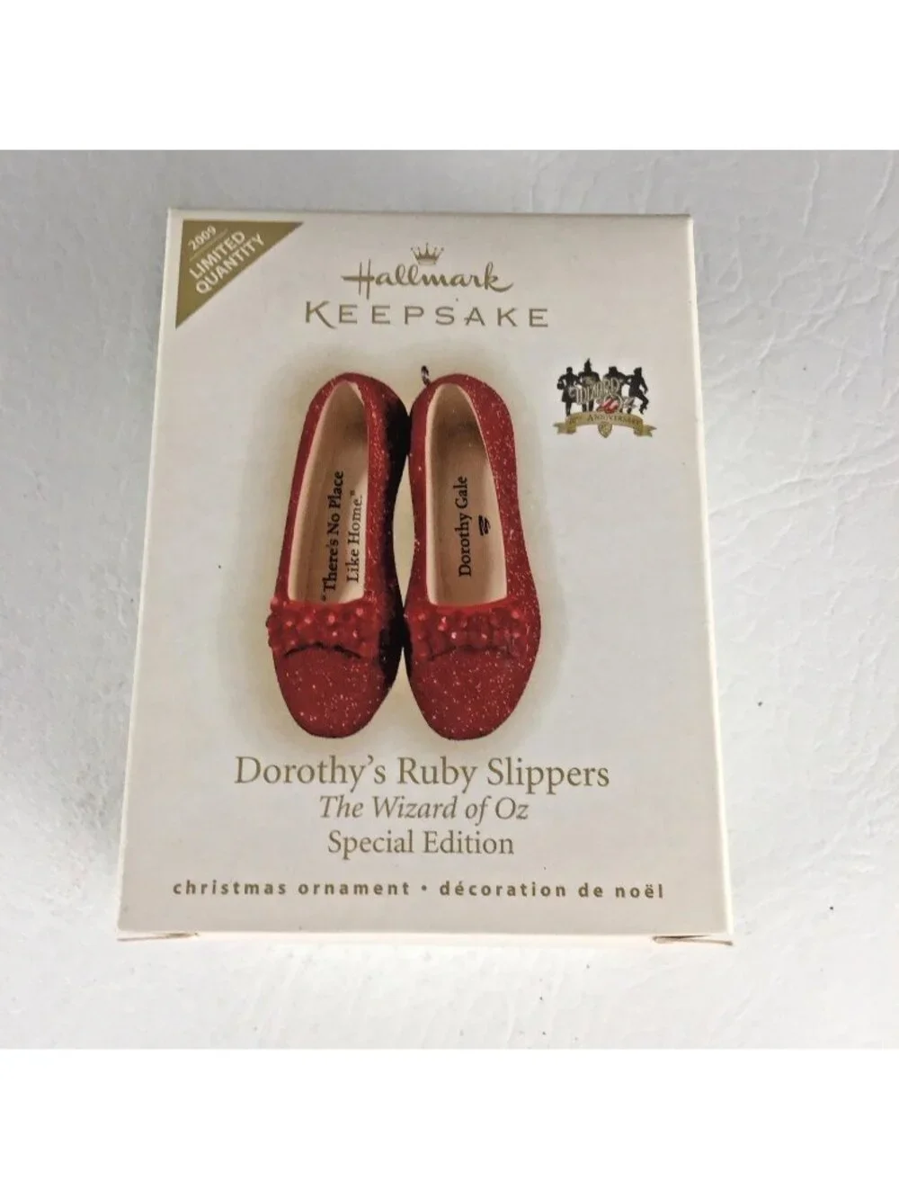 Hallmark Wizard of Oz Ruby Slippers Special Edition Christmas Ornament New 2009